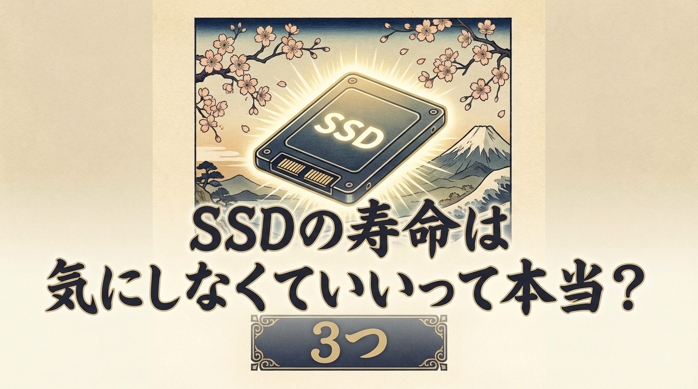 SSDの寿命は気にしなくていいって本当?3つの理由と長持ちのコツ!