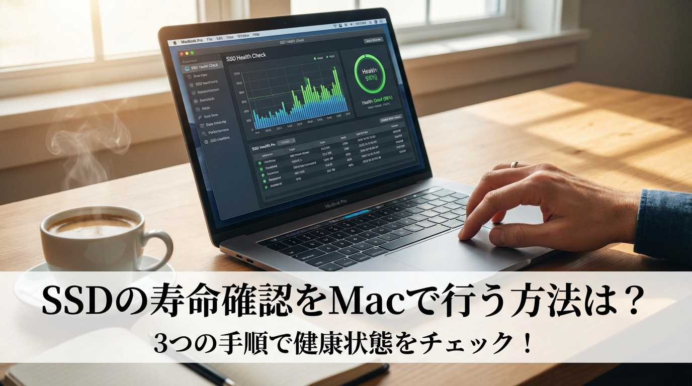 SSDの寿命確認をMacで行う方法は？3つの手順で健康状態をチェック！