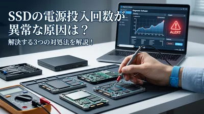 SSDの電源投入回数が異常な原因は？解決する3つの対処法を解説！