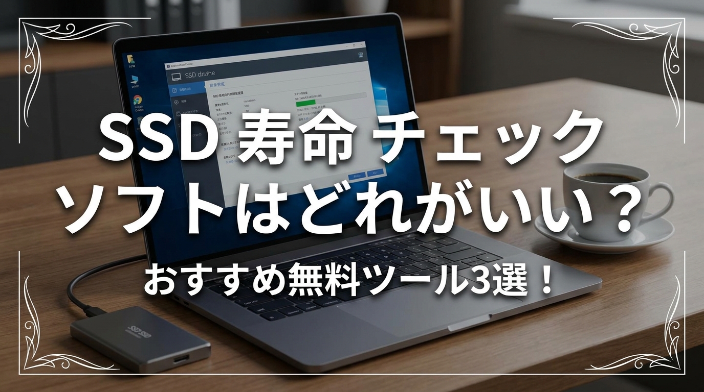 ssd 寿命 チェック ソフトはどれがいい？おすすめ無料ツール3選！