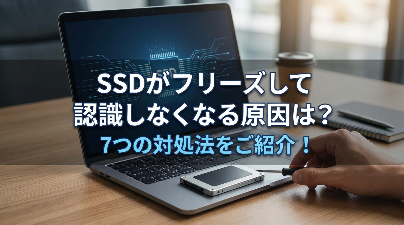 ssdがフリーズして認識しなくなる原因は？7つの対処法をご紹介！