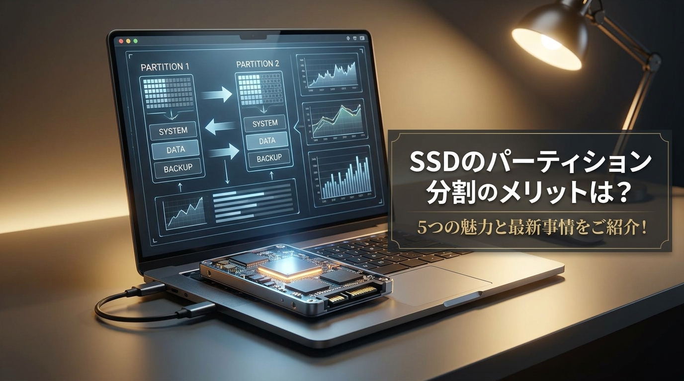 SSDのパーティション分割のメリットは？5つの魅力と最新事情をご紹介！