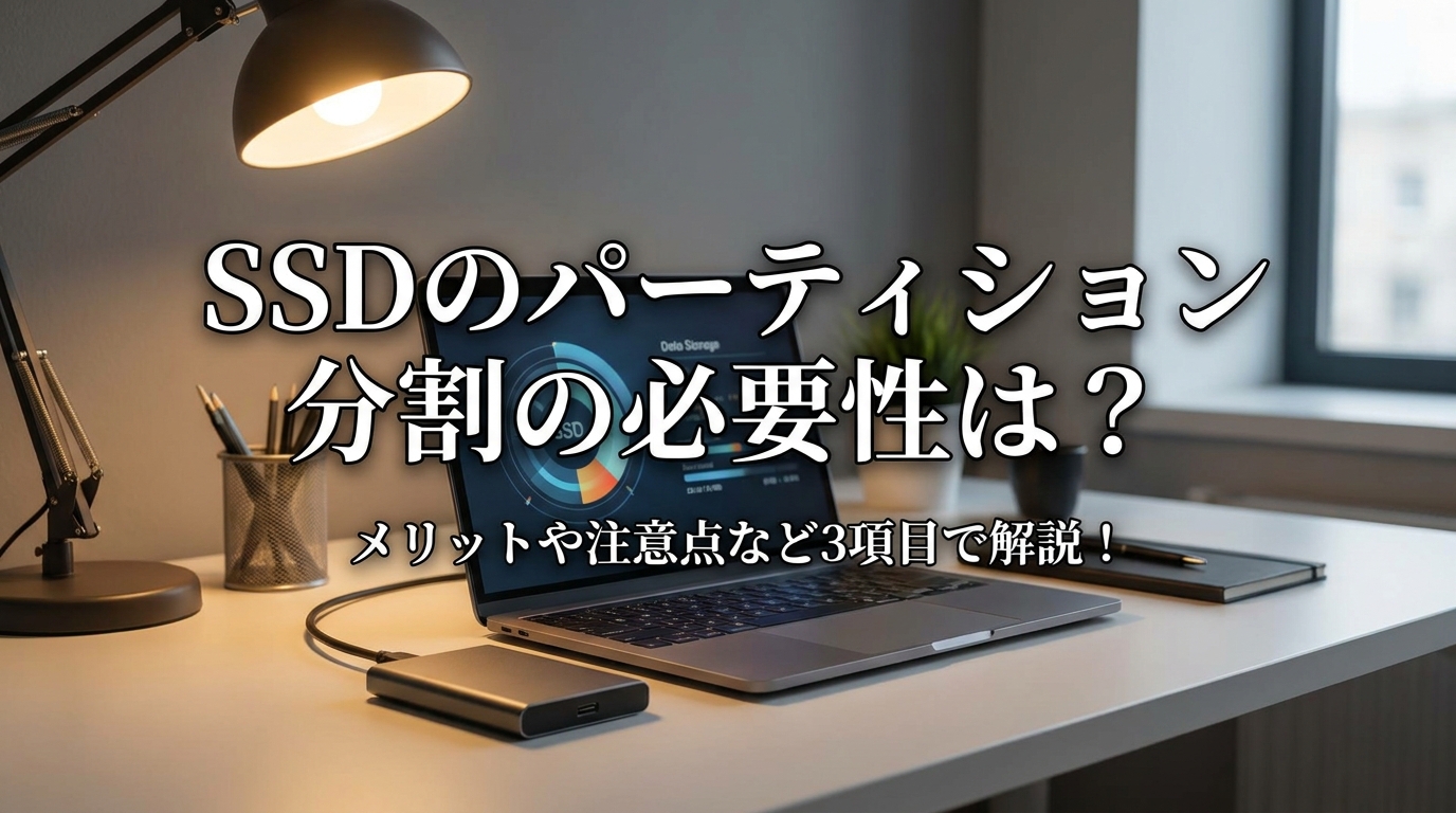 SSDのパーティション分割の必要性は？メリットや注意点など3項目で解説！