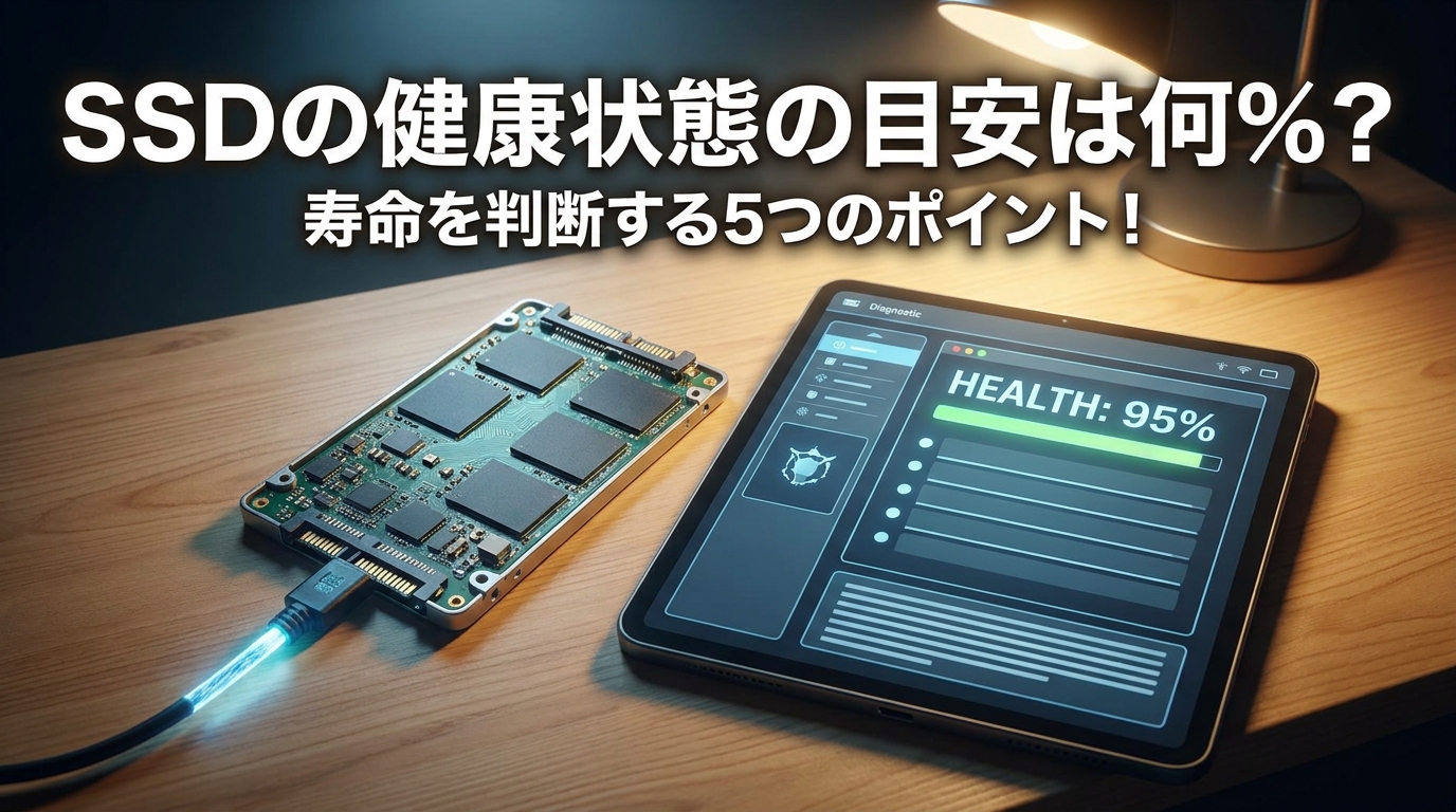 SSDの健康状態の目安は何%?寿命を判断する5つのポイント!