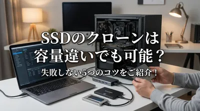 ssdのクローンは容量違いでも可能？失敗しない5つのコツをご紹介！