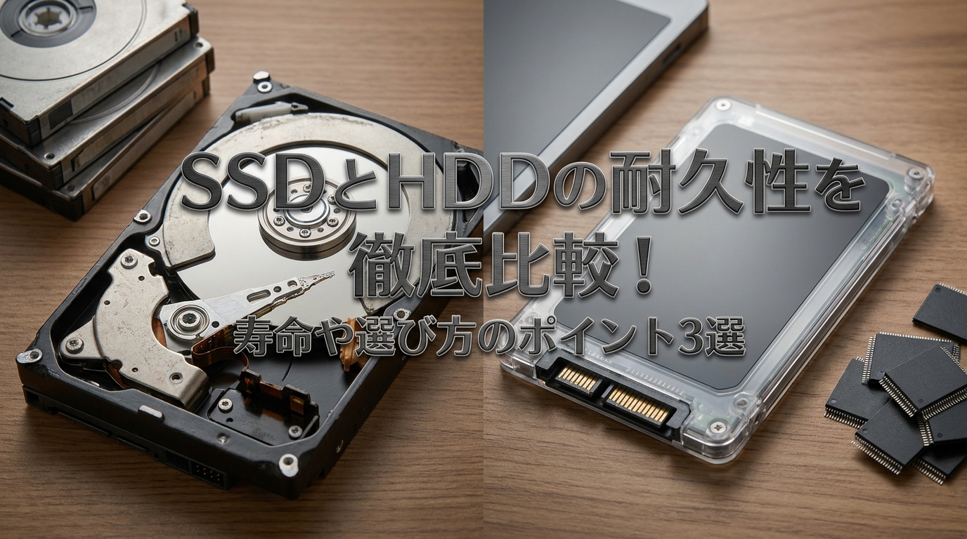 SSDとHDDの耐久性を徹底比較！寿命や選び方のポイント3選