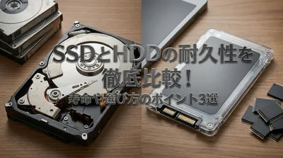 SSDとHDDの耐久性を徹底比較！寿命や選び方のポイント3選