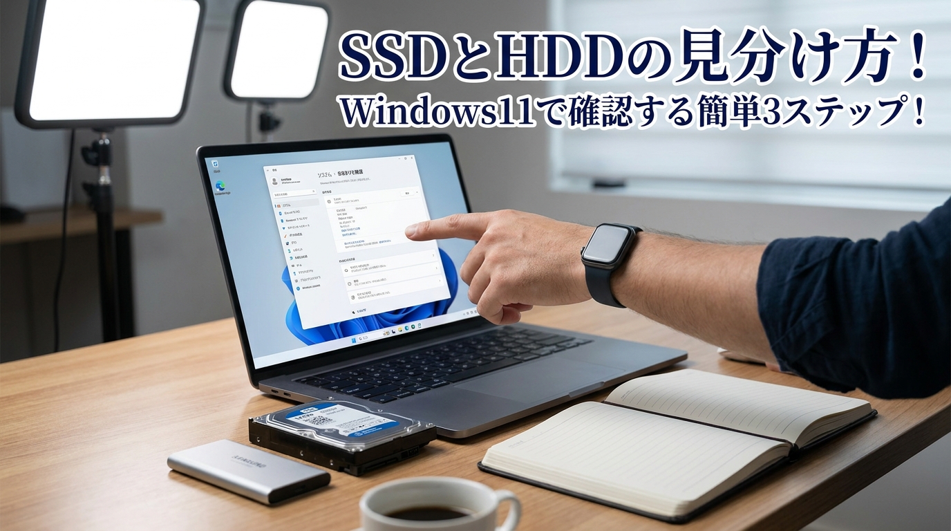 SSDとHDDの見分け方！Windows11で確認する簡単3ステップ！