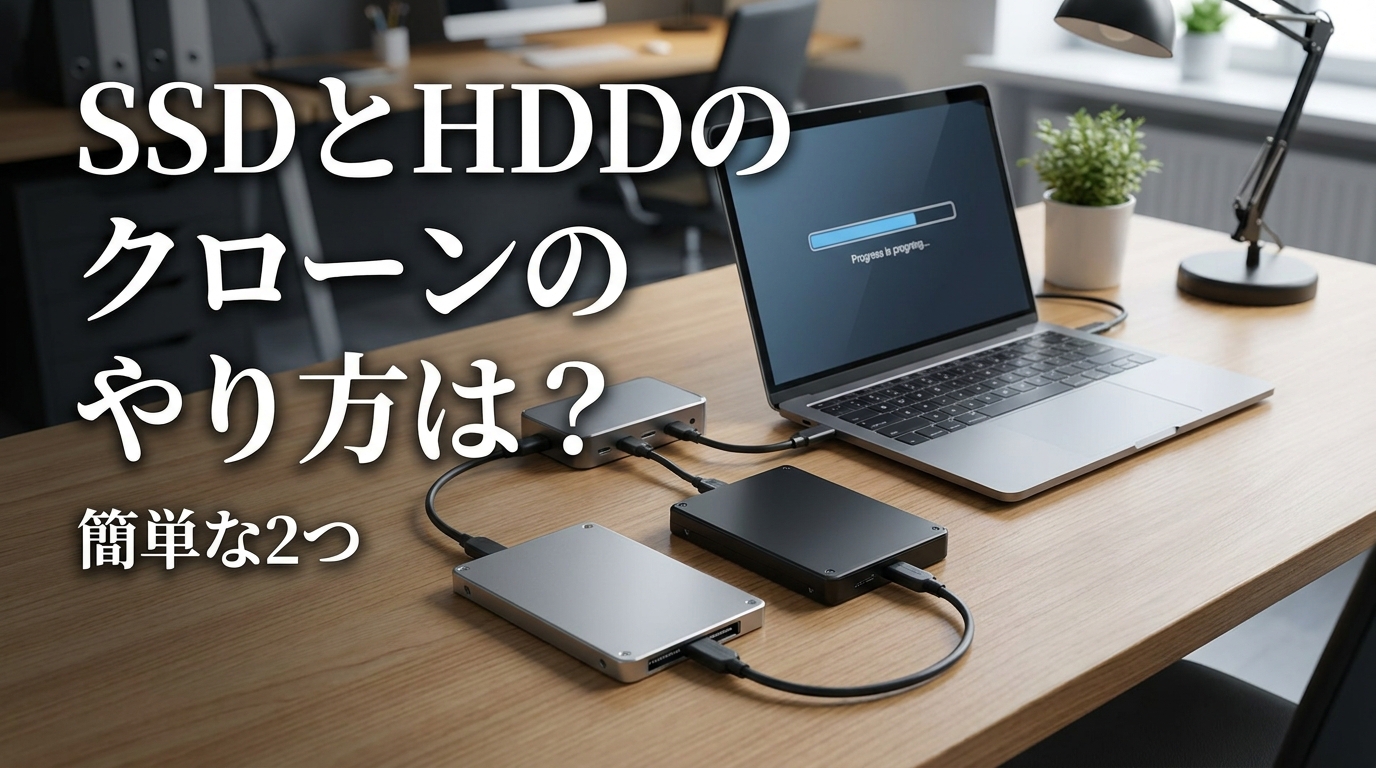 SSDとHDDのクローンのやり方は？簡単な2つの方法や手順を解説！