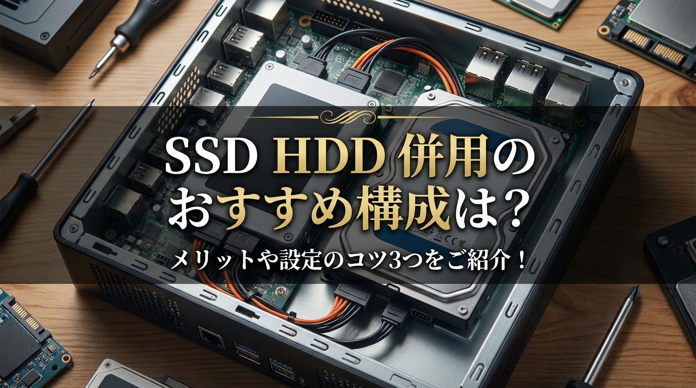 SSD HDD 併用のおすすめ構成は?メリットや設定のコツ3つをご紹介!