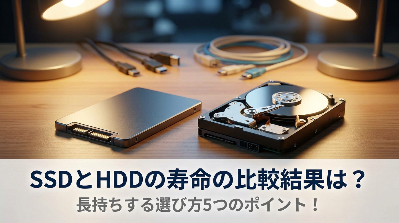 SSDとHDDの寿命の比較結果は？長持ちする選び方5つのポイント！