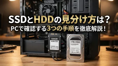 SSDとHDDの見分け方は？PCで確認する3つの手順を徹底解説！