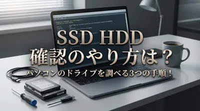 SSD HDD 確認のやり方は？パソコンのドライブを調べる3つの手順！
