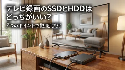 テレビ録画のSSDとHDDはどっちがいい？7つのポイントで徹底比較！