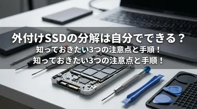 外付けSSDの分解は自分でできる？知っておきたい3つの注意点と手順！