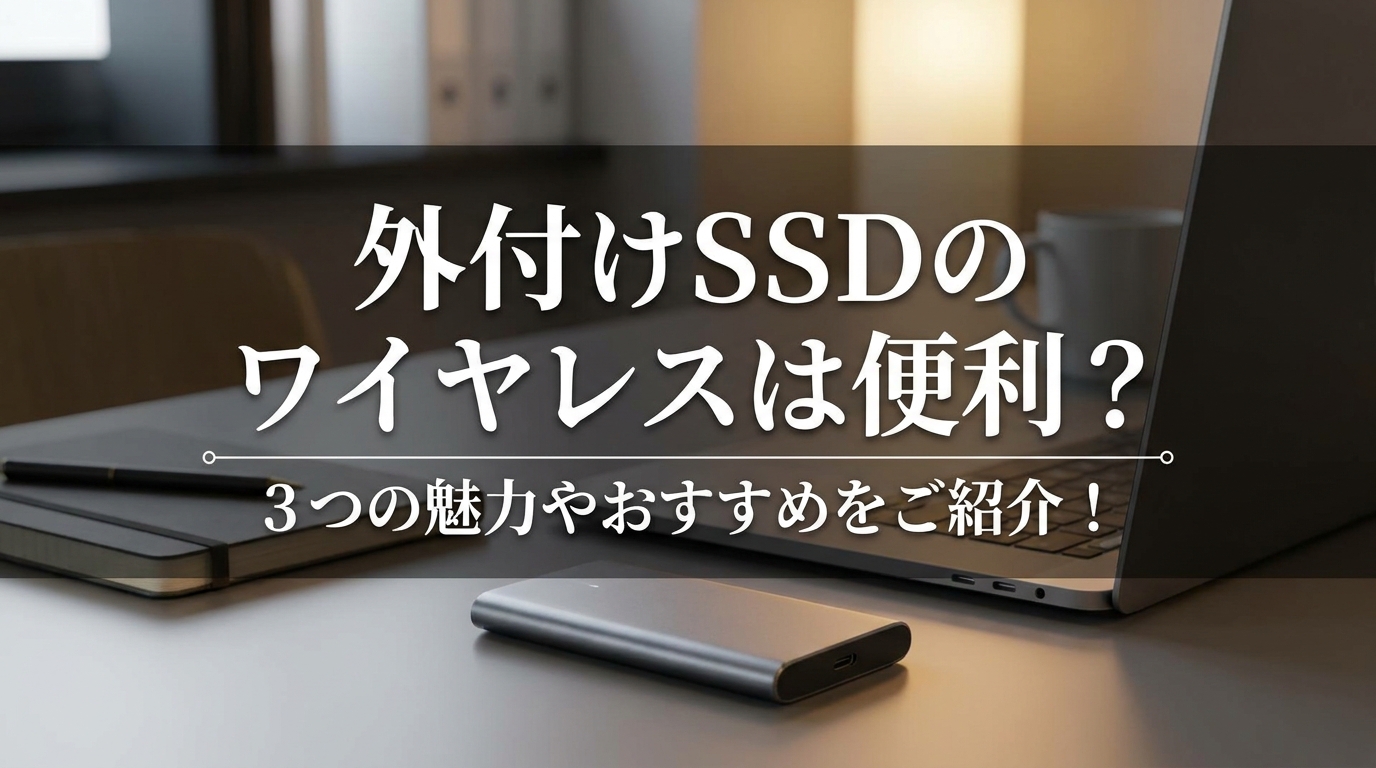 外付けSSDのワイヤレスは便利?3つの魅力やおすすめをご紹介!