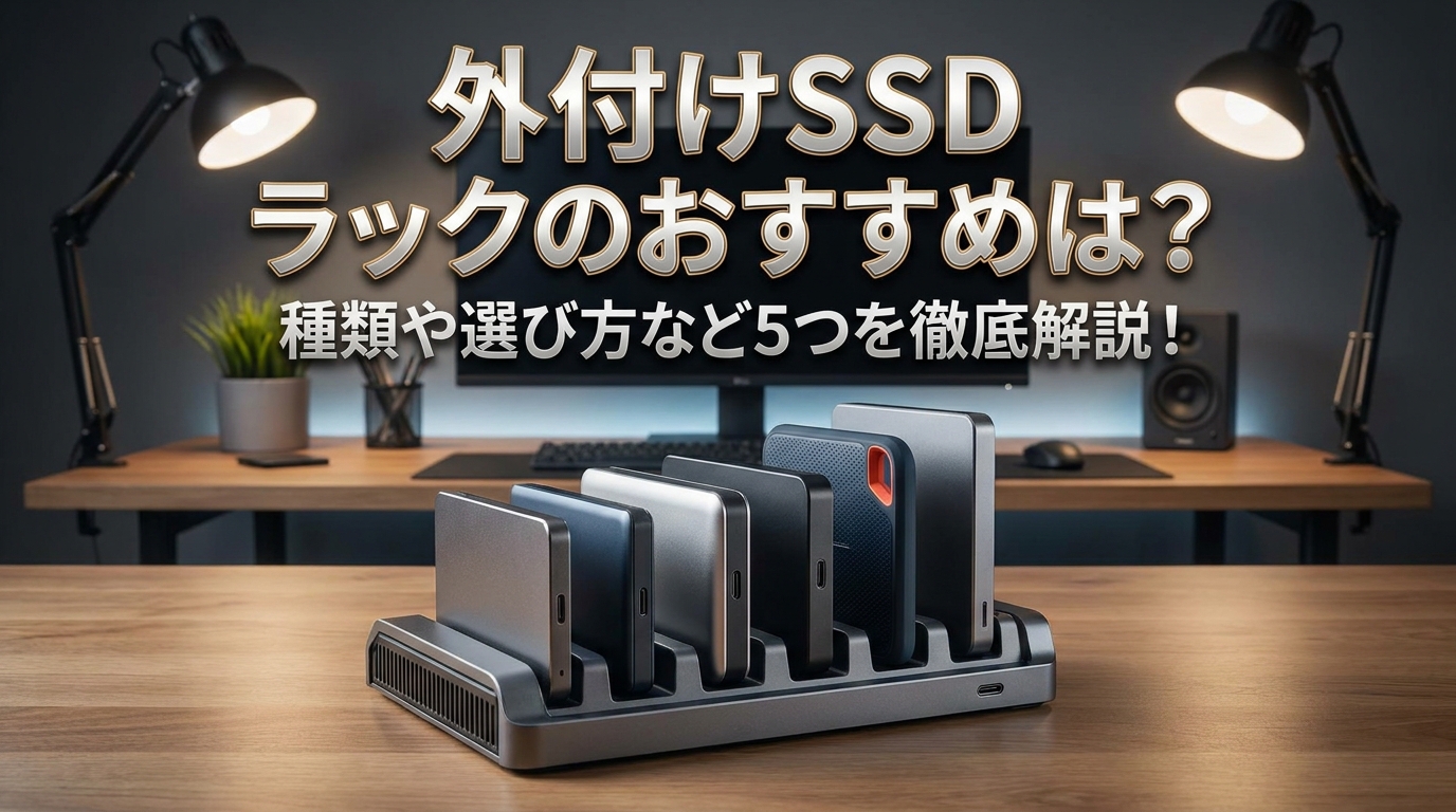 外付けSSD ラックのおすすめは？種類や選び方など5つを徹底解説！