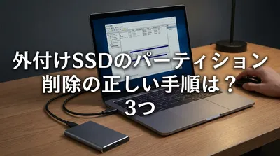 外付けSSDのパーティション削除の正しい手順は？3つの方法を解説！