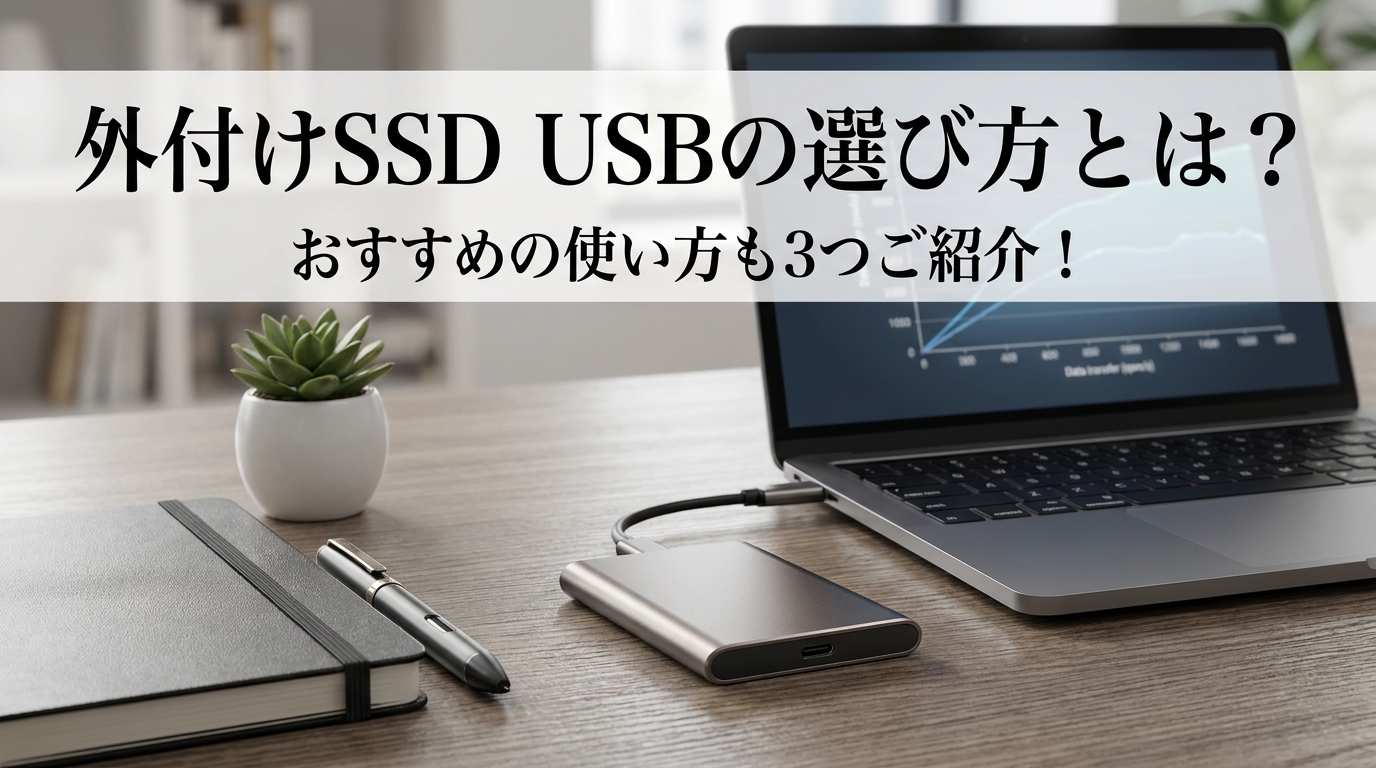 外付けSSD USBの選び方とは?おすすめの使い方も3つご紹介!