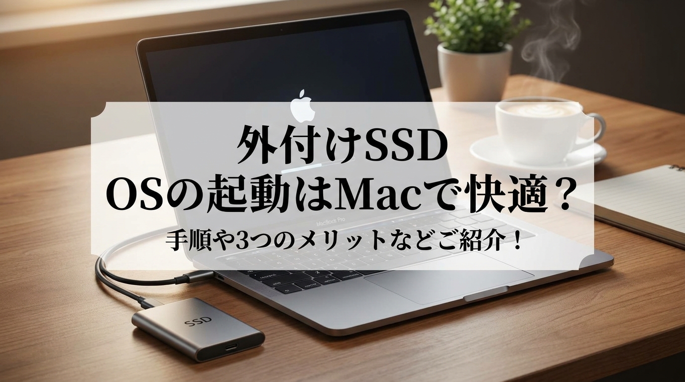 外付けSSD OSの起動はMacで快適？手順や3つのメリットなどご紹介！