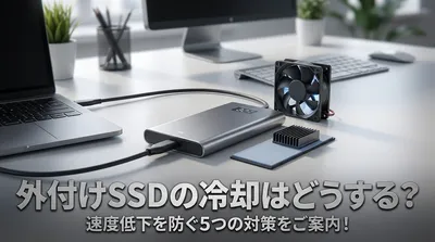 外付けSSDの冷却はどうする？速度低下を防ぐ5つの対策をご案内！