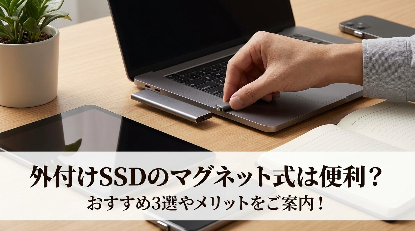 外付けSSDのマグネット式は便利?おすすめ3選やメリットをご案内!