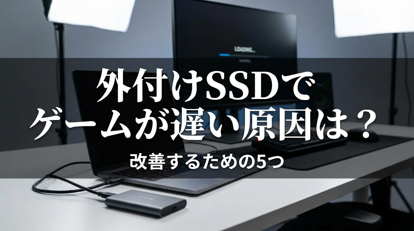 外付けSSDでゲームが遅い原因は?改善するための5つの方法をご紹介!