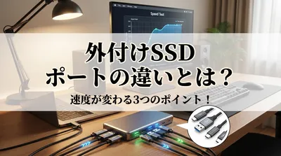 外付けSSD ポートの違いとは？速度が変わる3つのポイント！
