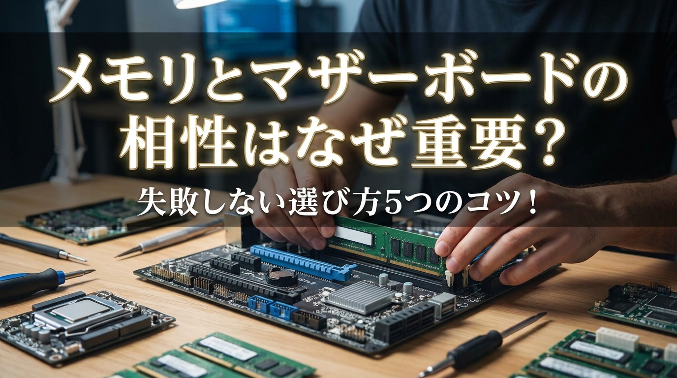 メモリとマザーボードの相性はなぜ重要?失敗しない選び方5つのコツ!
