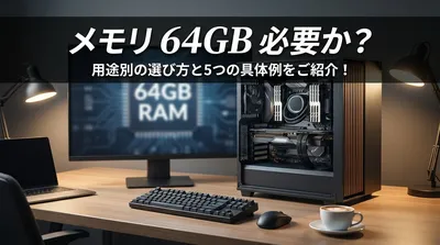 メモリ 64GB 必要か？用途別の選び方と5つの具体例をご紹介！