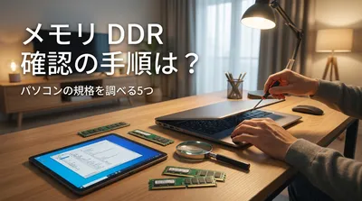 メモリ DDR 確認の手順は？パソコンの規格を調べる5つの方法！