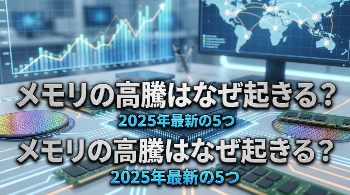 メモリの高騰はなぜ起きる？2025年最新の5つの理由を徹底解説！