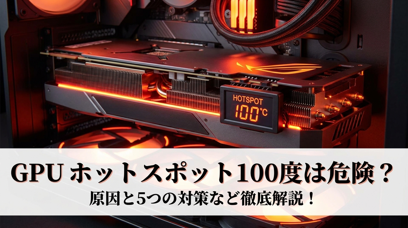 GPU ホットスポット 100度は危険？原因と5つの対策など徹底解説！