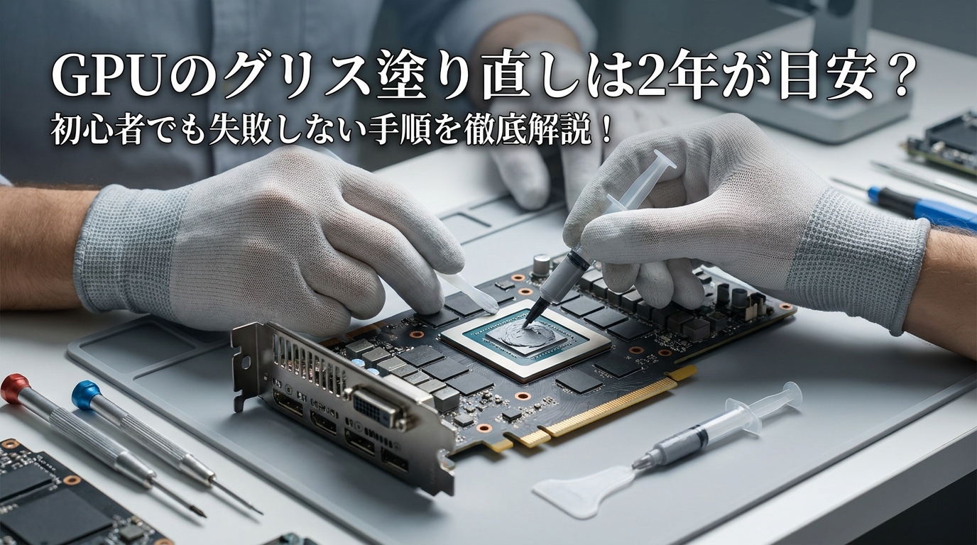 GPUのグリス塗り直しは2年が目安？初心者でも失敗しない手順を徹底解説！