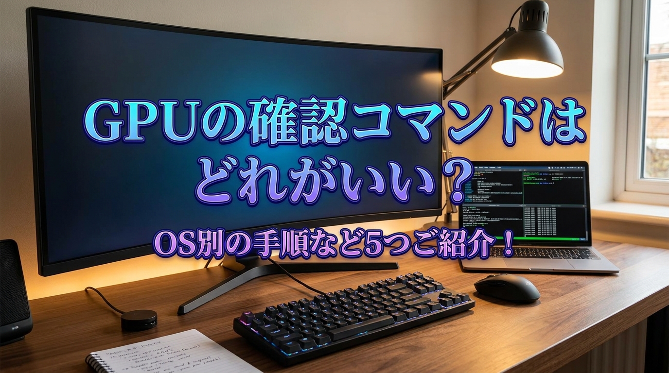 GPUの確認コマンドはどれがいい？OS別の手順など5つご紹介！