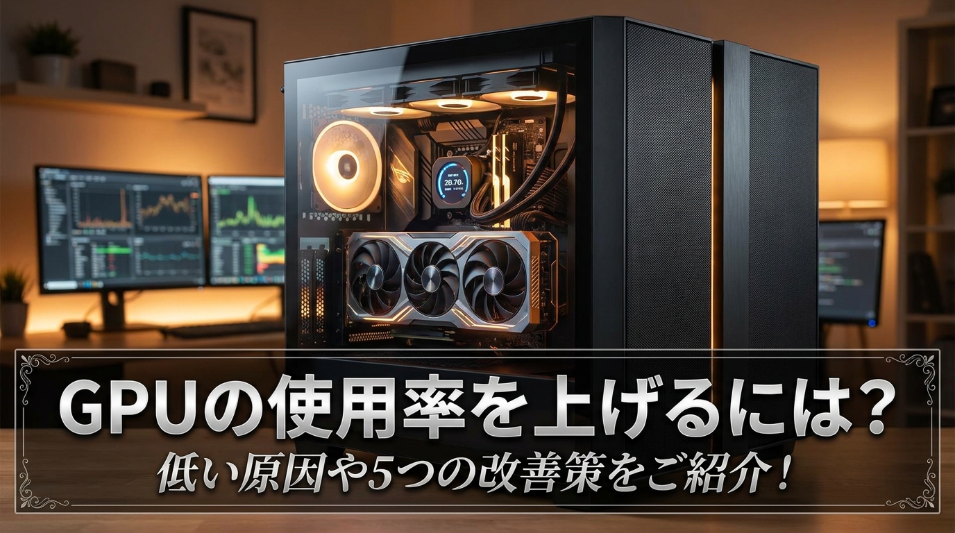 GPUの使用率を上げるには?低い原因や5つの改善策をご紹介!
