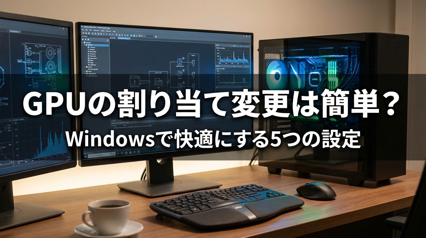GPUの割り当て変更は簡単？Windowsで快適にする5つの方法！