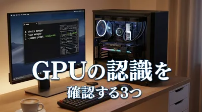 GPUの認識を確認する3つの方法は？搭載状況を調べる手順などご紹介！