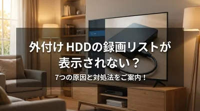 外付けhddの録画リストが表示されない？7つの原因と対処法をご案内！