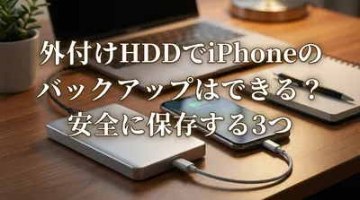 外付けHDDでiPhoneのバックアップはできる？安全に保存する3つの方法！