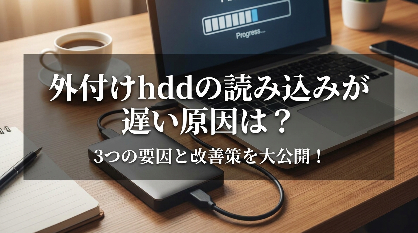 外付けhddの読み込みが遅い原因は？3つの要因と改善策を大公開！