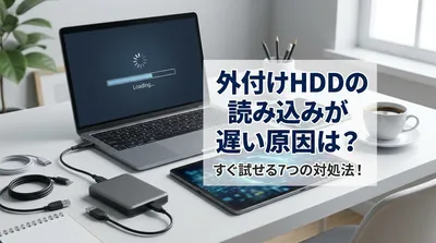 外付けhddの読み込みが遅い原因は？すぐ試せる7つの対処法！