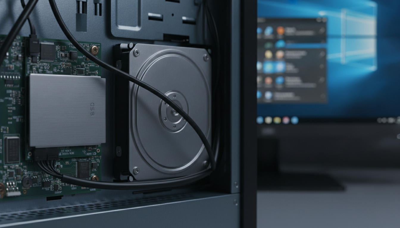 パソコンの中身がSSDかHDDか見分ける最も確実な方法はWindows画面での確認です