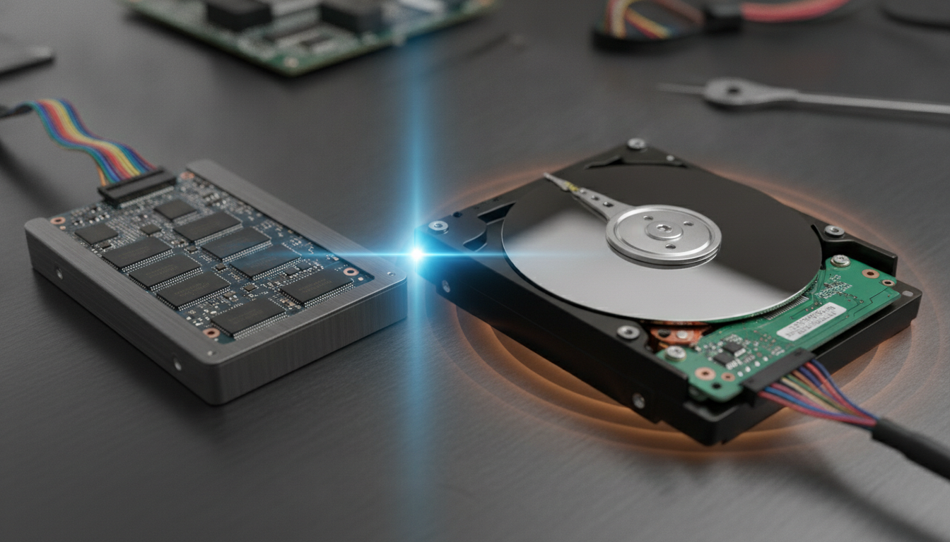 動作音や速度でも見分けられる？SSDとHDDの決定的な3つの違い