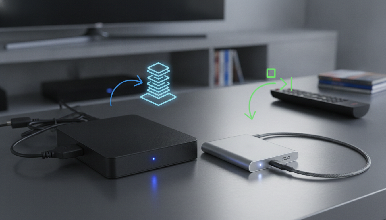 大量の番組を録りためるならHDD、静かさとコンパクトさを求めるならSSDがおすすめです