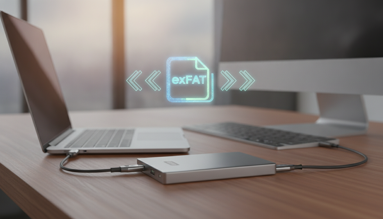 最も現実的な方法は「exFAT」フォーマットに統一することです