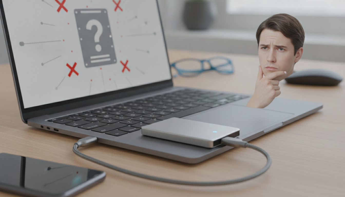 なぜ外付けSSD が認識されないの?原因別の詳しい理由を解説