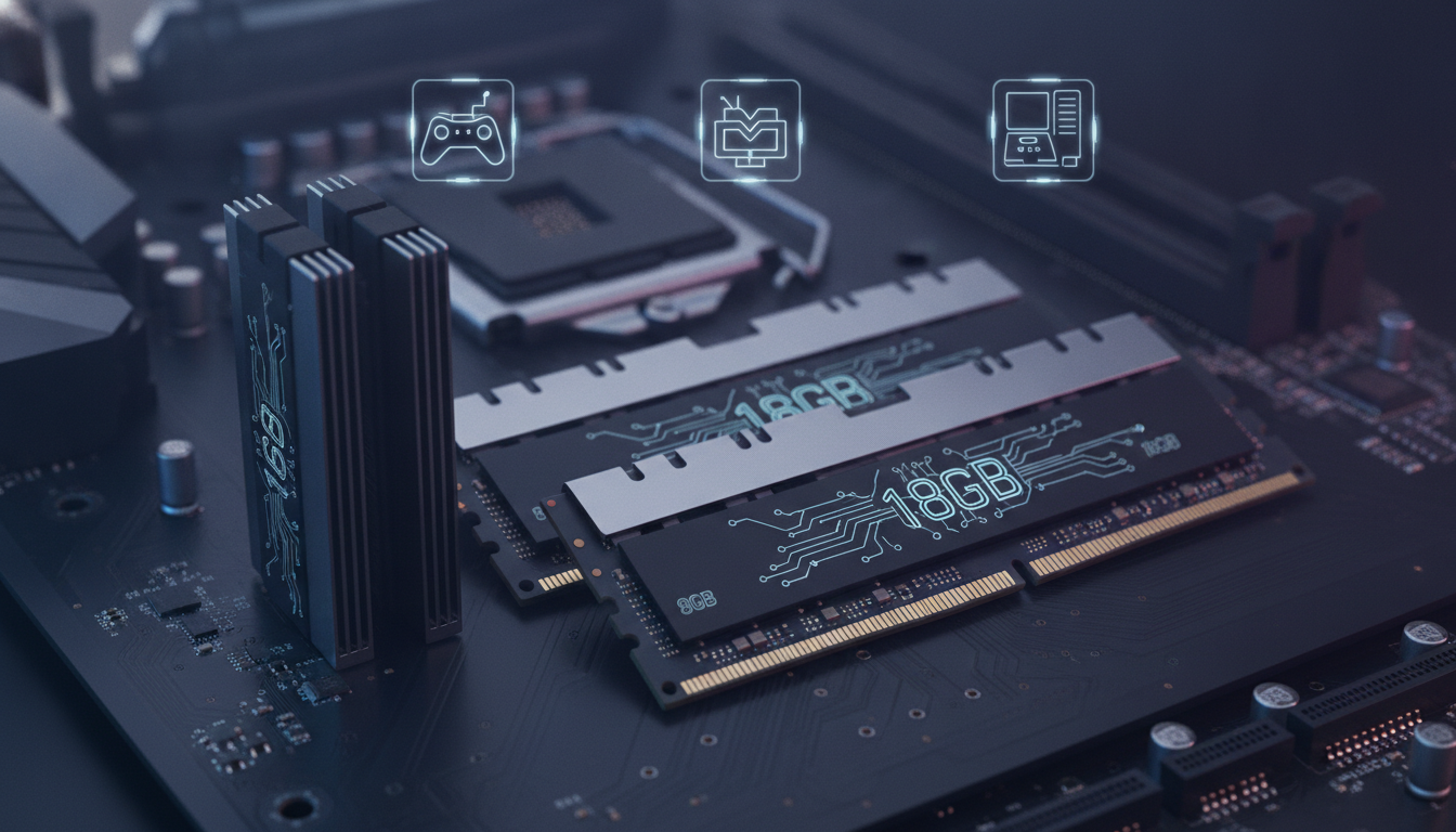 メモリ 8GB 2枚構成が活躍する具体的な用途3選